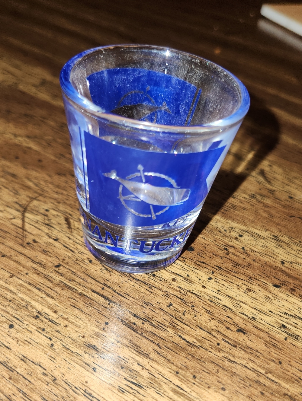 Nantucket Blue Logo Shot Glass